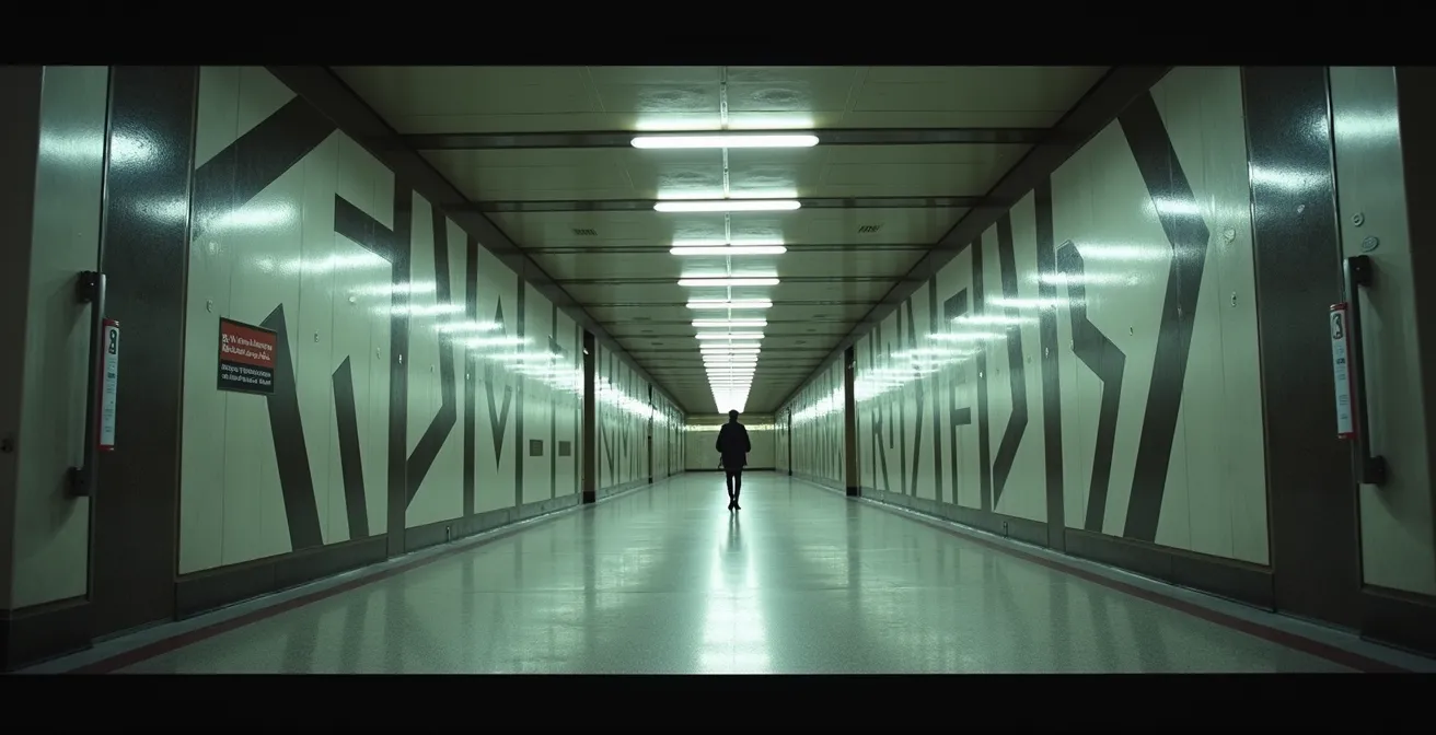 Vue architecturale du Montréal souterrain historique